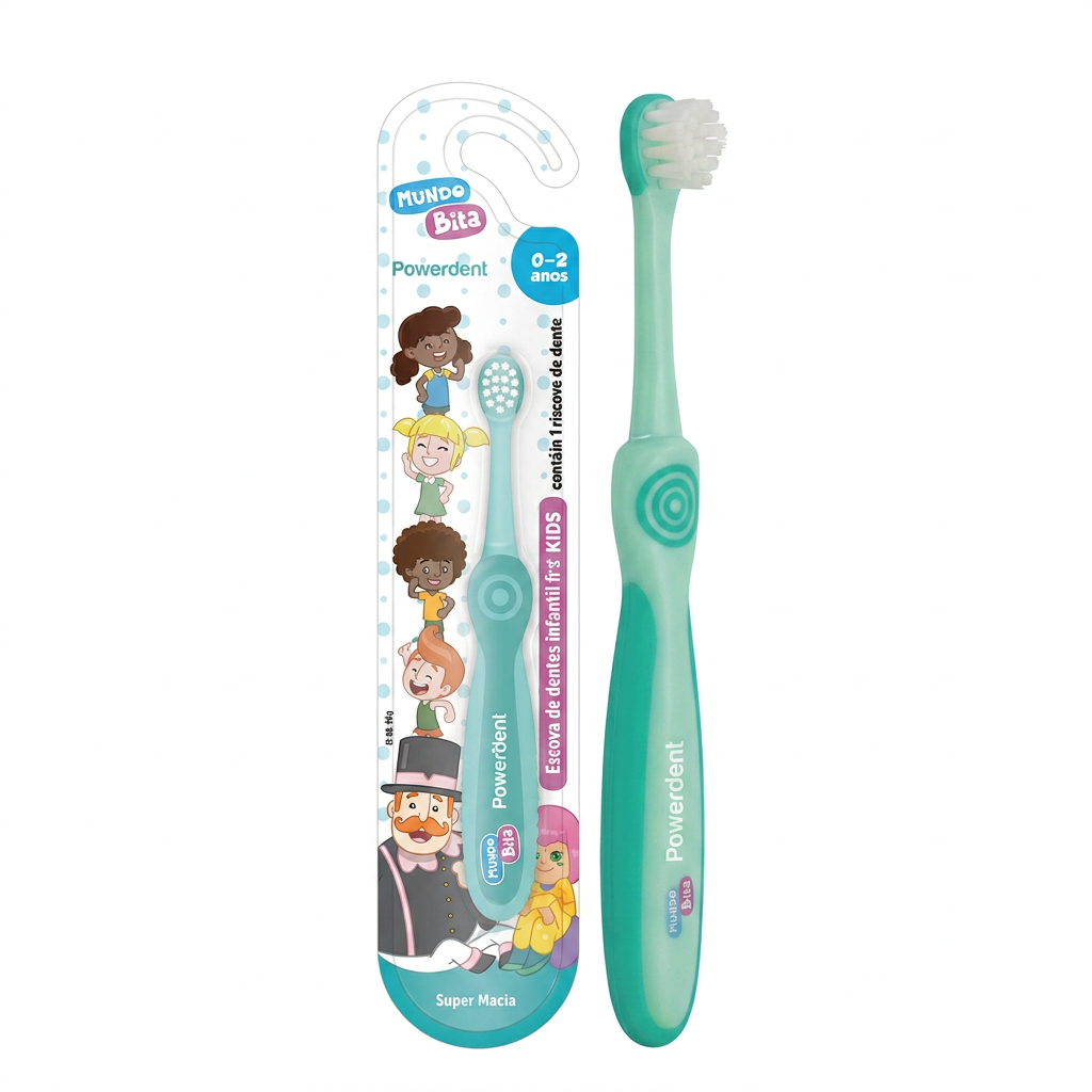 Escova de Dente Infantil 1 a 3 anos Powerdent Mundo Bita